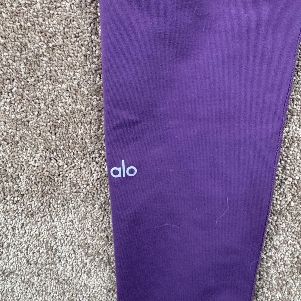 Alo Yoga Airbrush High-Waist Leggings Womens Medium Purple Activewear W5473R - Picture 4 of 7